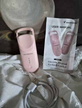 Vectroniva Electric Heated Eyelash Curler - Pink
